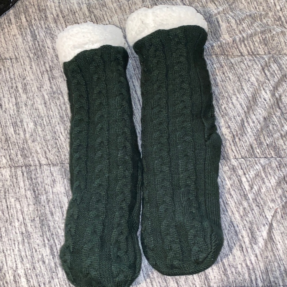 Bulky Grey Winter Socks